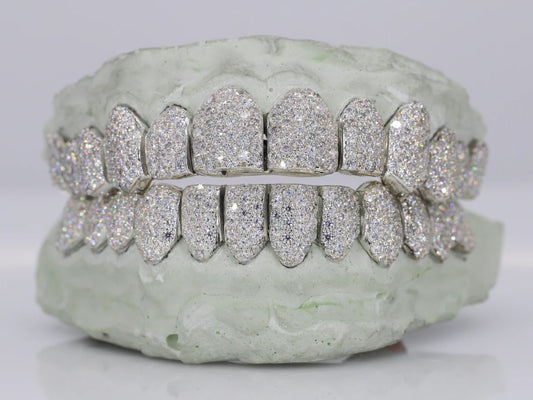 12 on 12 VVS Moissanite Diamond Grillz