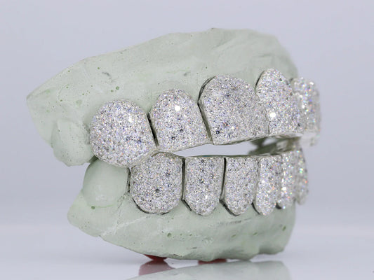 6 on 6 VVS Moissanite Diamond Grillz