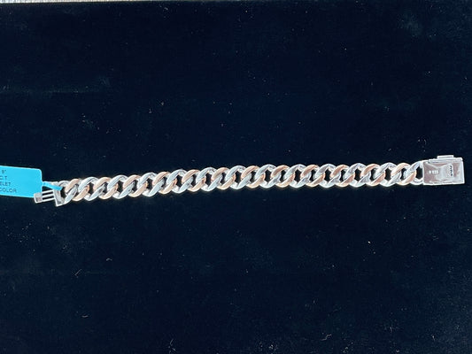 Rose Cuban Bracelet