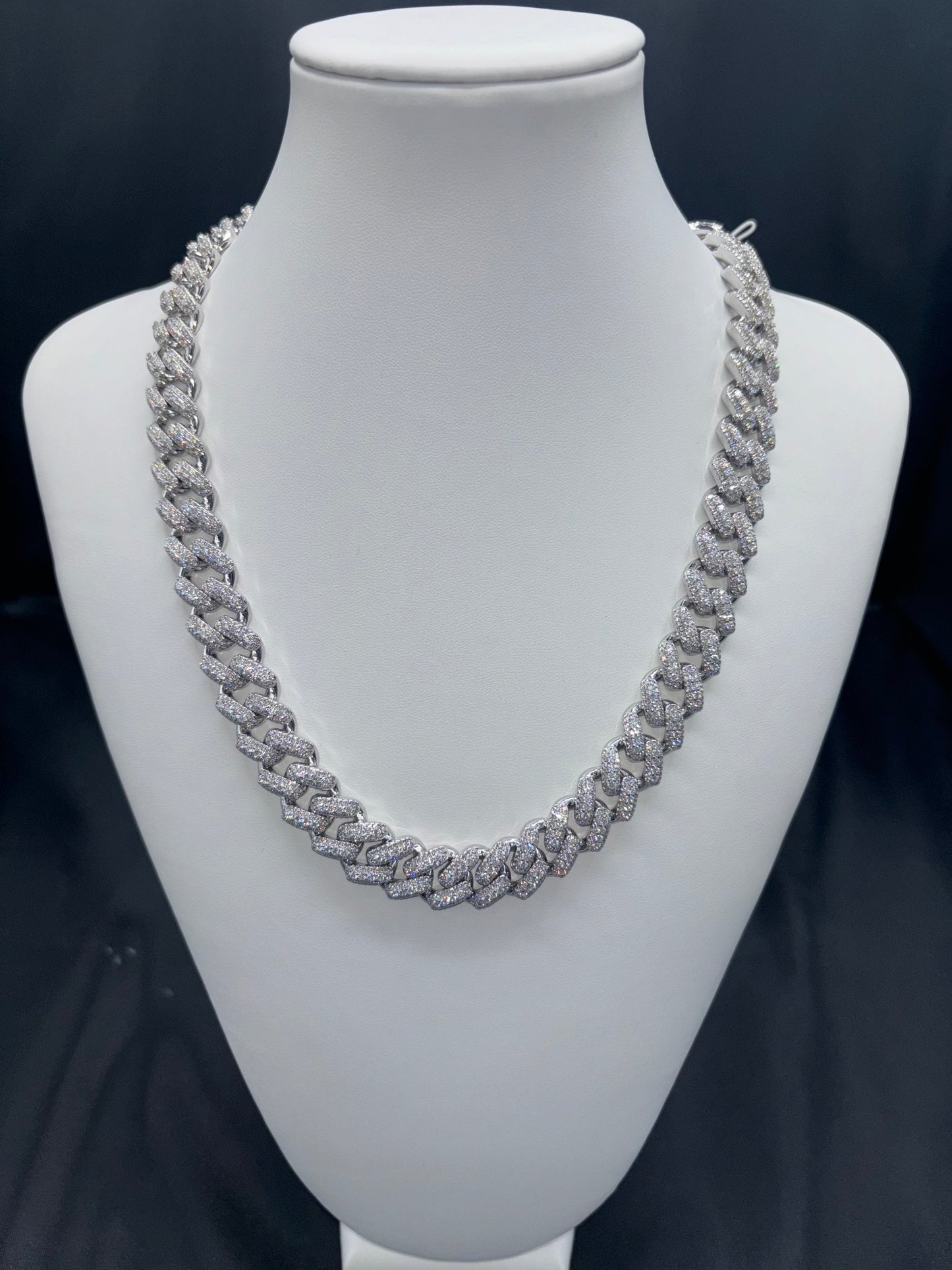 22" Cuban VVS Moissanite Diamond 14mm