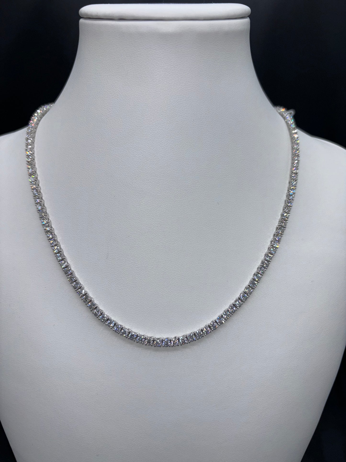 20" VVS Moissanite Diamond Tennis Chain 3mm
