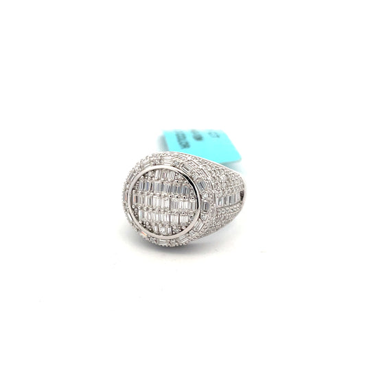 Baguette VVS Moissanite Diamond Ring