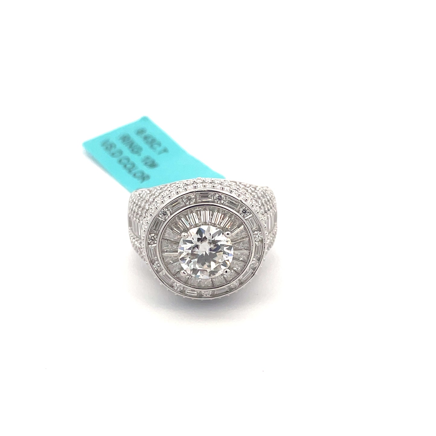 Chandelier Baguette VVS Moissanite Diamond Ring