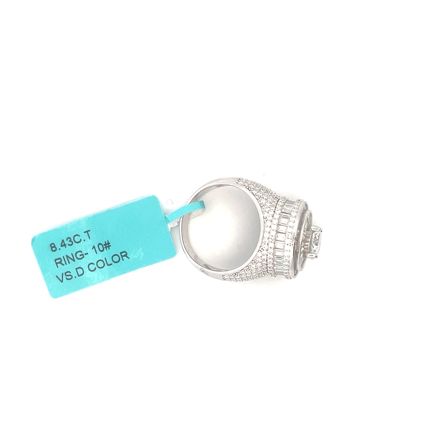 Chandelier Baguette VVS Moissanite Diamond Ring