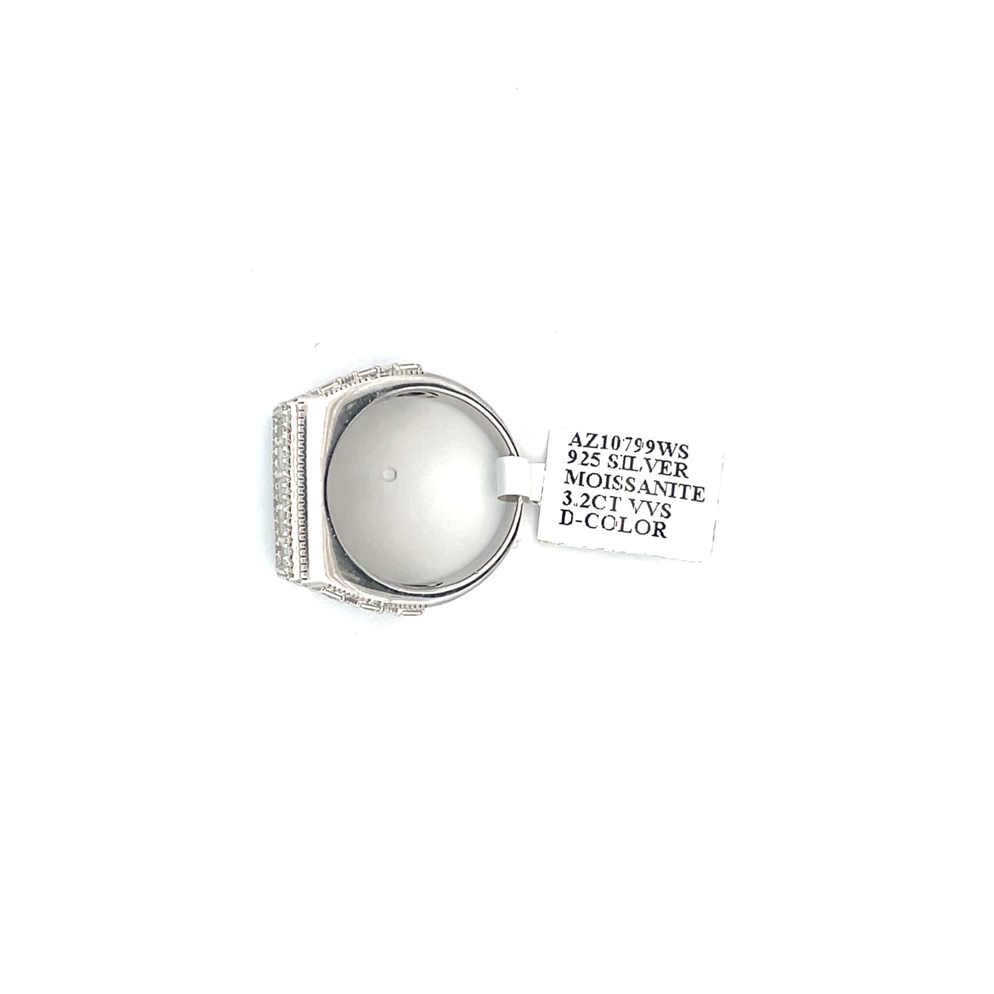Baguette VVS Moissanite Diamond Ring