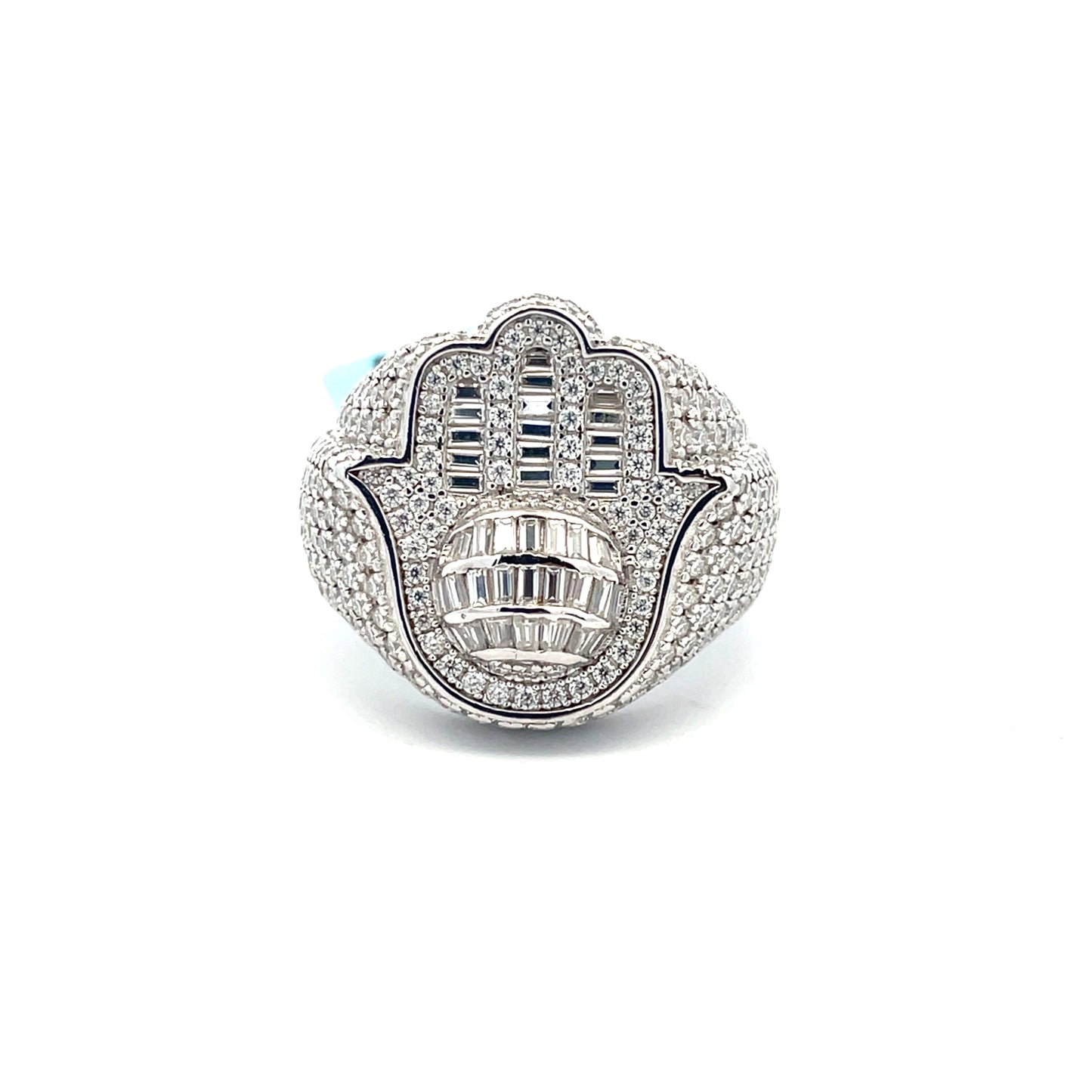 Hamsa VVS Moissanite Diamond Ring