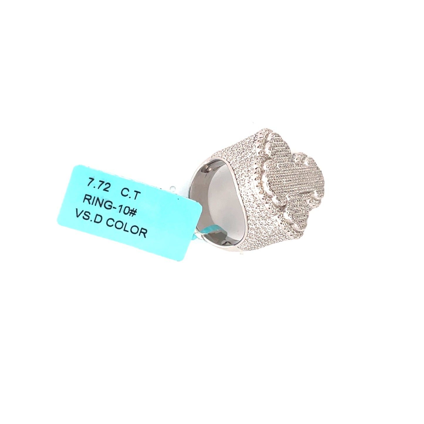 Cross VVS Moissanite Diamond Ring