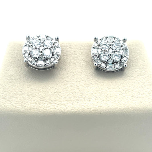 Flower VVS Moissanite Diamond Earrings