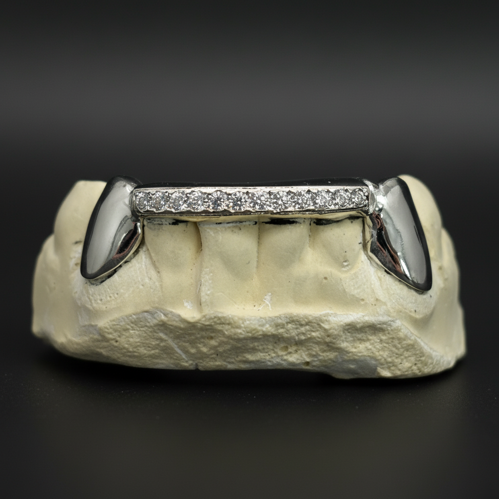 1 Row VVS Moissanite Diamond Grillz