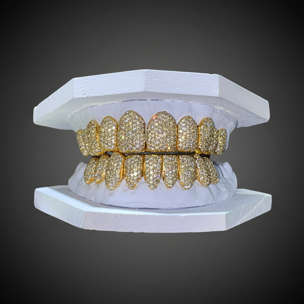 Si Quality Natural Diamond Grillz