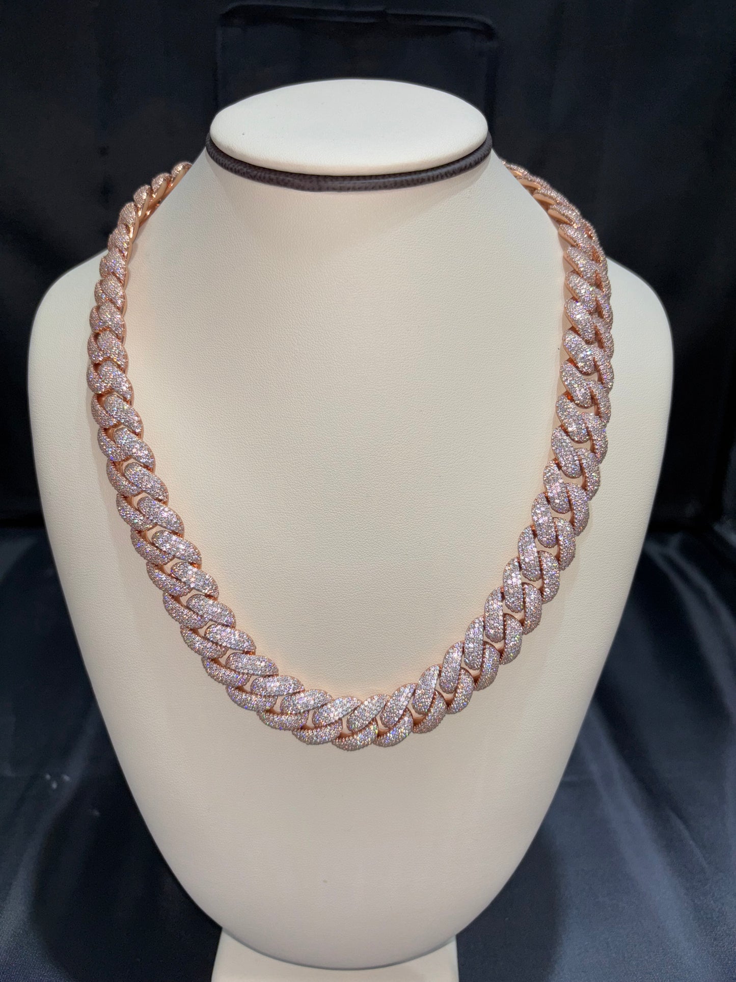 22" Rose Gold Cuban 16mm
