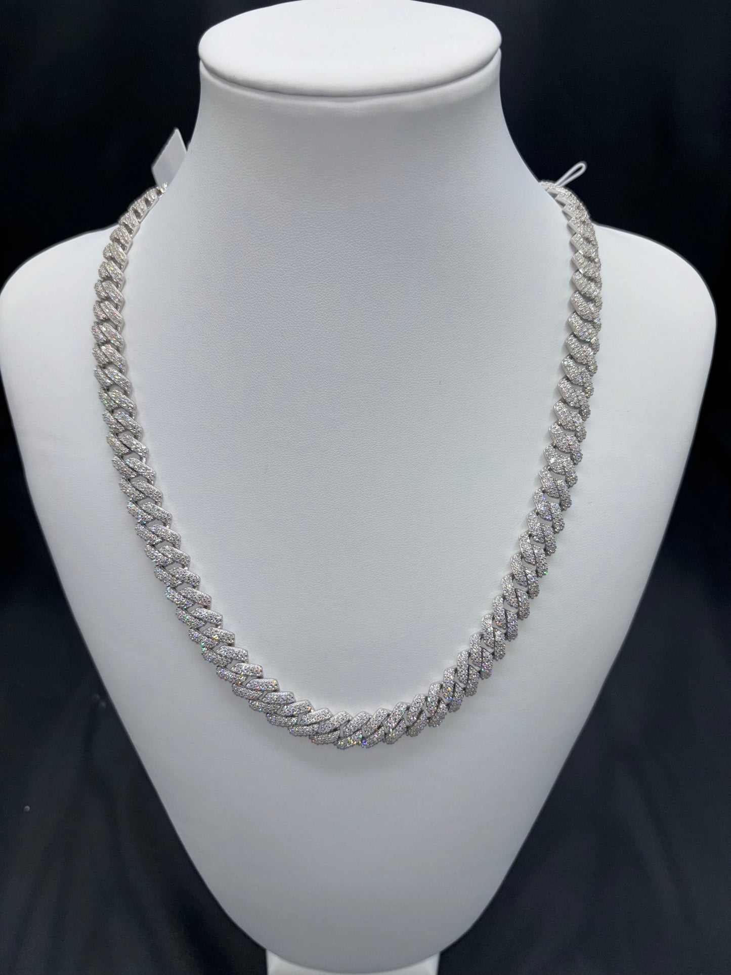24" Cuban VVS Moissanite Diamond 12mm
