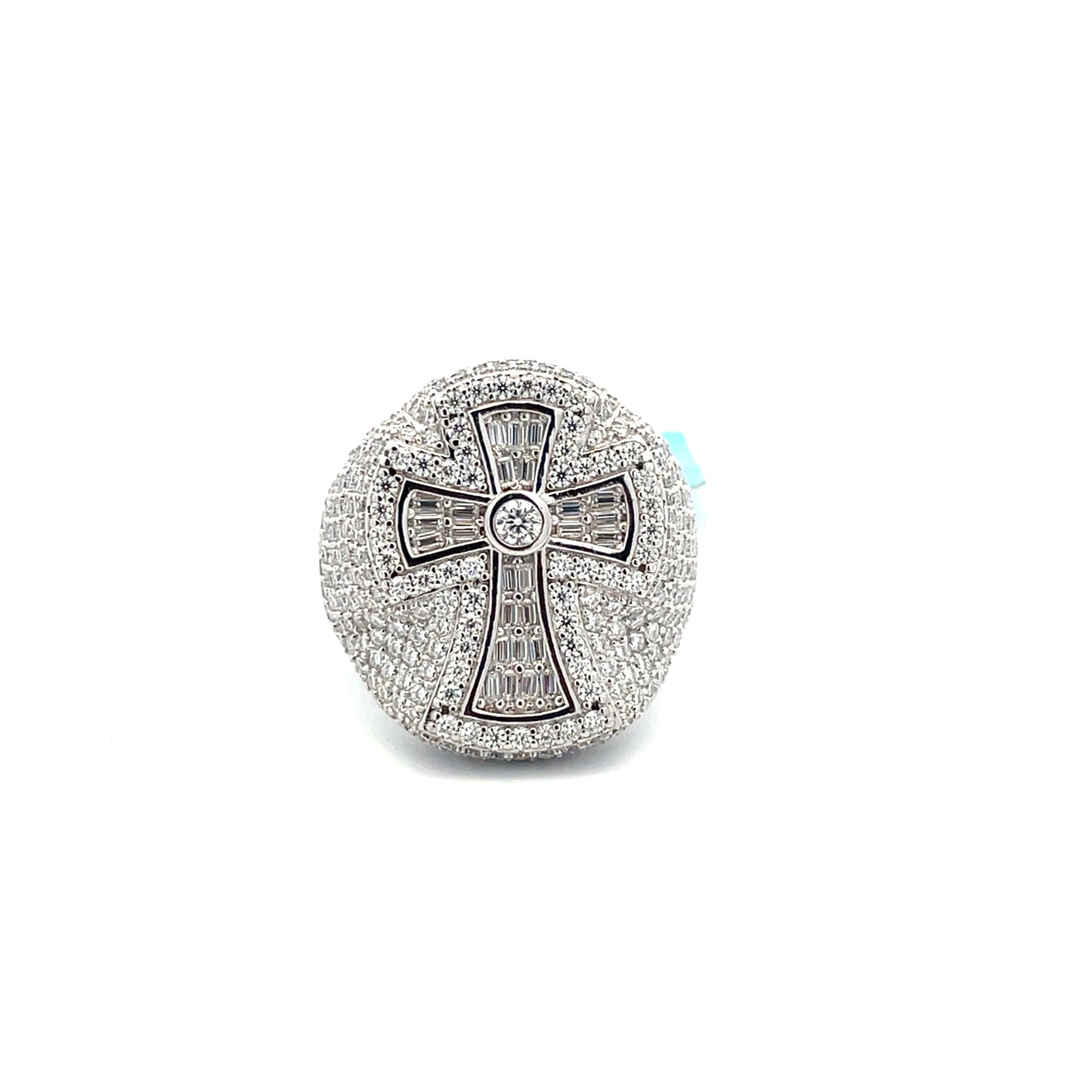 Cross Baguette VVS Diamond Ring