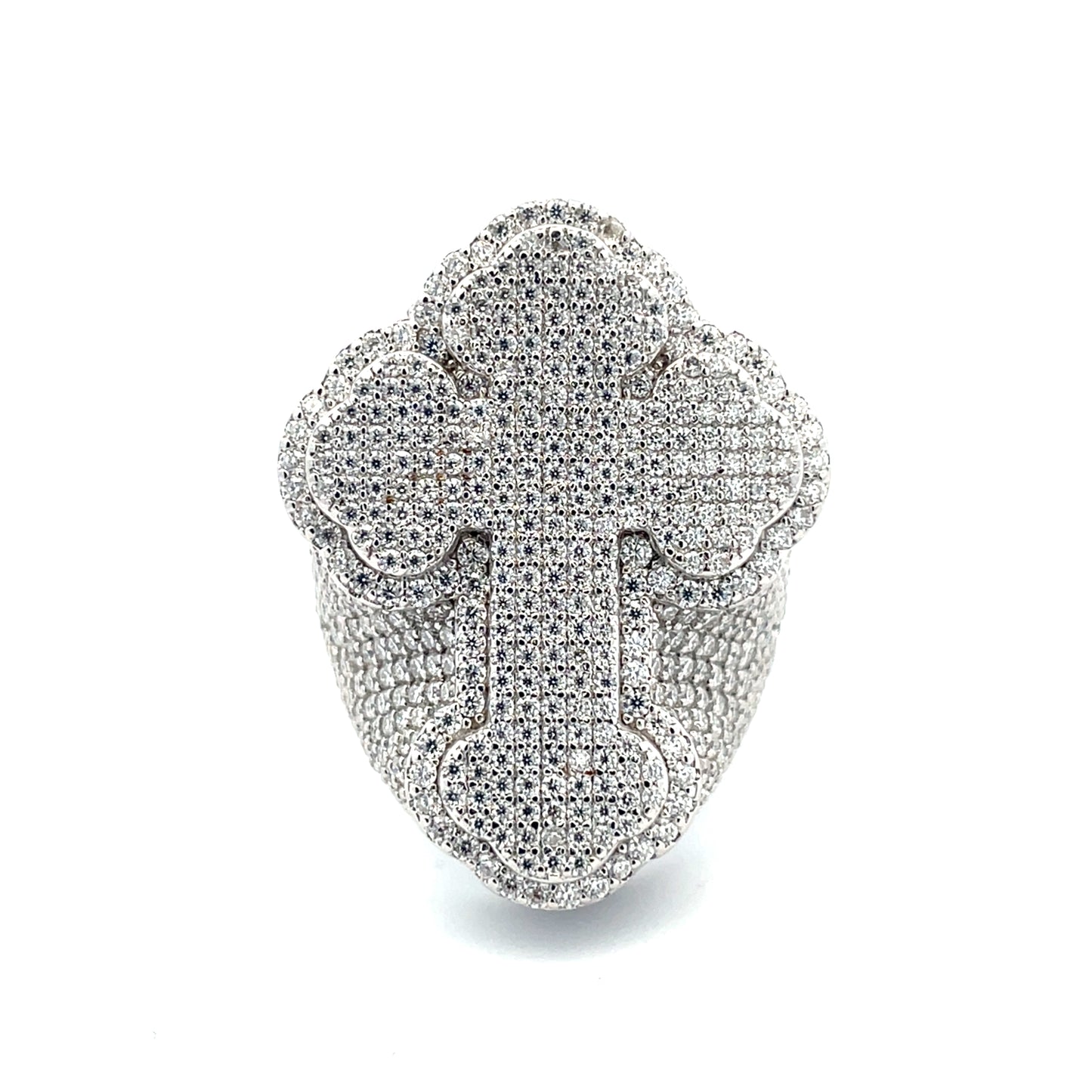 Cross VVS Moissanite Diamond Ring
